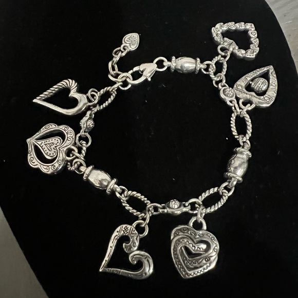 Brighton Silver Heart Charm Bracelet - Picture 2 of 4